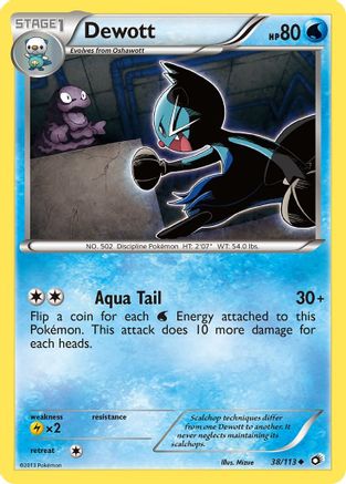 Dewott 038  Legendary Treasures - Uncommon