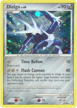 Dialga 001/130  - Reverse Holofoil Diamond and Pearl - Holo Rare