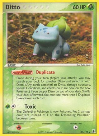 Ditto (Bulbasaur) 036/113  Delta Species - Uncommon