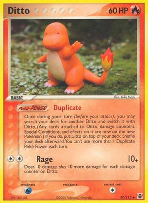 Ditto (Charmander) 037/113  Delta Species - Uncommon