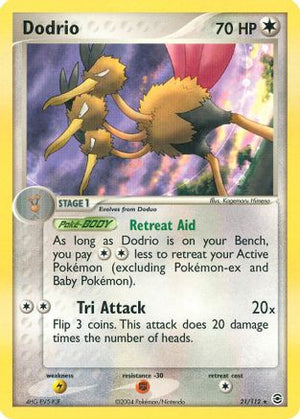 Dodrio 021/112  FireRed & LeafGreen - Rare