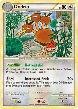 Dodrio 011  - Reverse Holofoil Undaunted - Rare