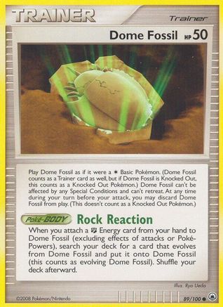 Dome Fossil 089  - Reverse Holofoil Majestic Dawn - Common