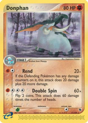 Donphan 017/109  - Reverse Holofoil Ruby and Sapphire - Rare