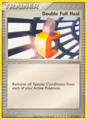 Double Full Heal 077/100  Crystal Guardians - Uncommon