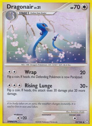 Dragonair 052/146  - Reverse Holofoil Legends Awakened - Uncommon