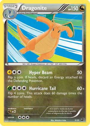 Dragonite 005/20  - Holofoil Dragon Vault - Holo Rare
