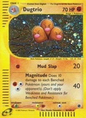 Dugtrio (10) (10) 010  - Holofoil Expedition - Holo Rare