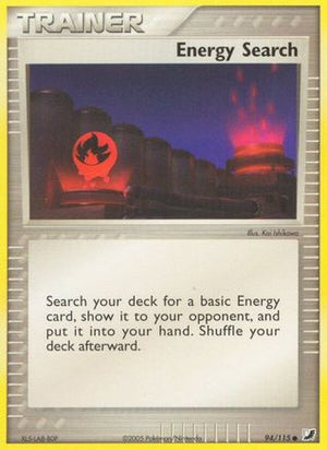 Energy Search 094  - Reverse Holofoil Unseen Forces - Common