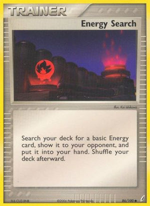 Energy Search 086/100  - Reverse Holofoil Crystal Guardians - Common