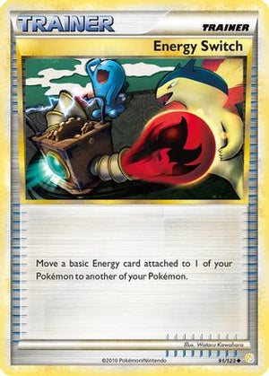 Energy Switch 091/123  - Reverse Holofoil HeartGold SoulSilver - Uncommon