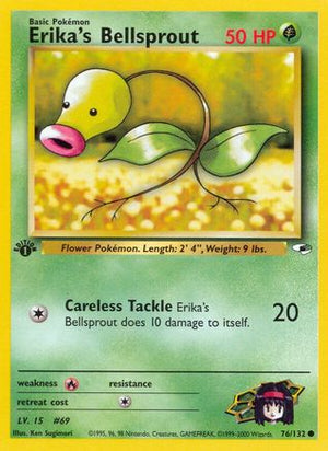 Erika's Bellsprout 76/132  - 1st Edition Gym Heroes - Common