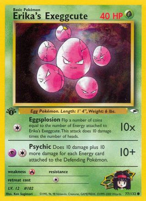 Erika's Exeggcute 77/132  - 1st Edition Gym Heroes - Common