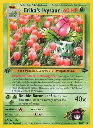 Erika's Ivysaur 41/132  - 1st Edition Gym Challenge - Uncommon