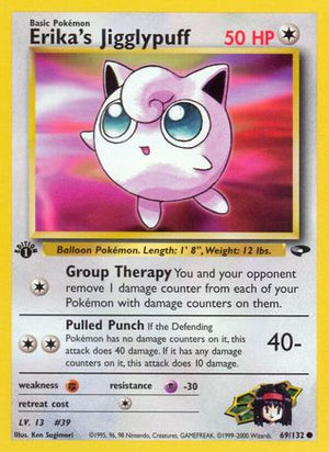 Erika's Jigglypuff 69/132  - 1st Edition Gym Challenge - Common
