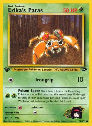 Erika's Paras 71/132  - 1st Edition Gym Challenge - Common