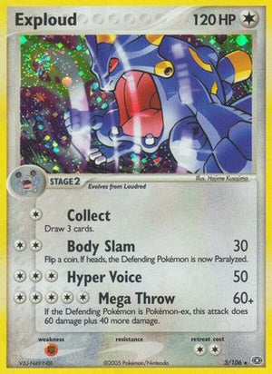 Exploud 003  - Reverse Holofoil Emerald - Holo Rare