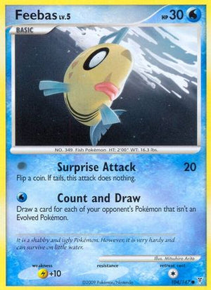 Feebas 104  - Reverse Holofoil Supreme Victors - Common