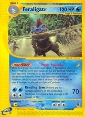 Feraligatr (47) (47) 047  - Reverse Holofoil Expedition - Rare