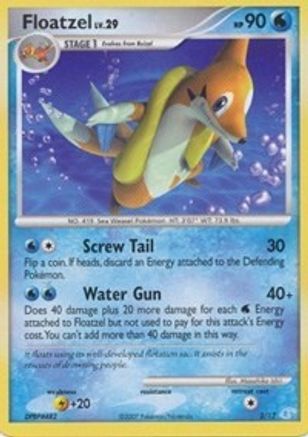 Floatzel 002  DP Trainer Kit Manaphy & Lucario - Common