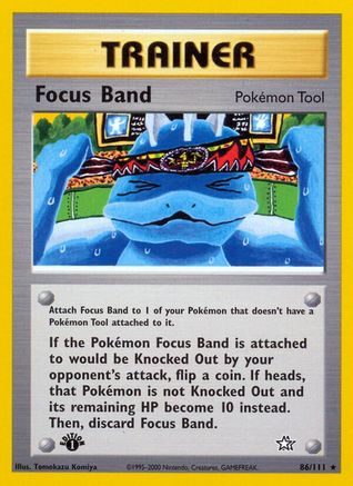 Focus Band 86/111  - 1st Edition Neo Genesis - Rare