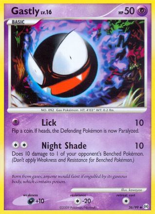 Gastly (36) (36) 036/99  Arceus - Uncommon
