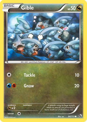 Gible 094/113  Legendary Treasures - Common