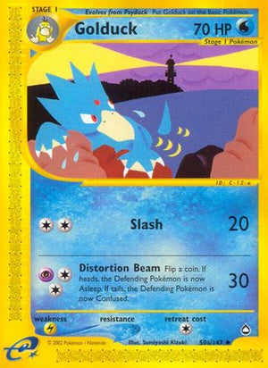 Golduck (50a) (50a) 050  - Reverse Holofoil Aquapolis - Uncommon