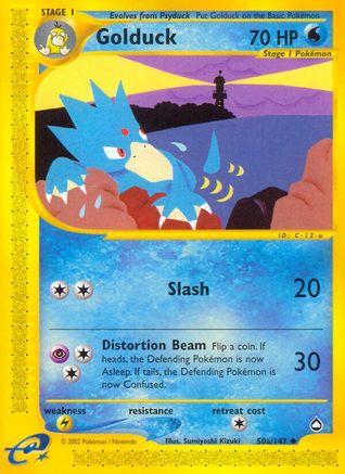 Golduck (50a) (50a) 050  - Reverse Holofoil Aquapolis - Uncommon