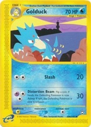 Golduck (50b) (50b) 50b  - Reverse Holofoil Aquapolis - Uncommon
