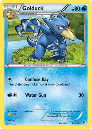 Golduck (34) (34) 034  Boundaries Crossed - Uncommon