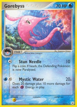 Gorebyss 018/101  - Reverse Holofoil Hidden Legends - Rare