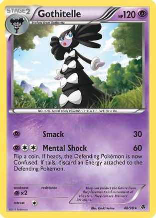 Gothitelle (48) (48) 048  - Reverse Holofoil Emerging Powers - Rare