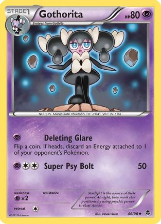 Gothorita (46) (46) 046  - Reverse Holofoil Emerging Powers - Uncommon