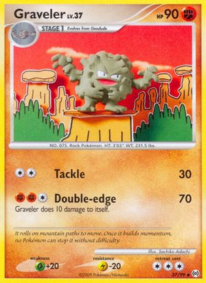 Graveler 037/99  - Reverse Holofoil Arceus - Uncommon