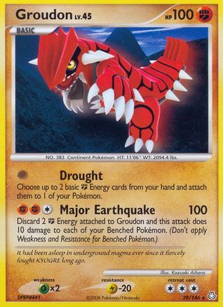 Groudon 029  Legends Awakened - Rare