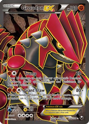 Groudon EX (106 Full Art) (106 Full Art) 106  - Holofoil Dark Explorers - Ultra Rare
