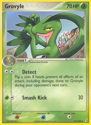 Grovyle 032/100  Crystal Guardians - Uncommon