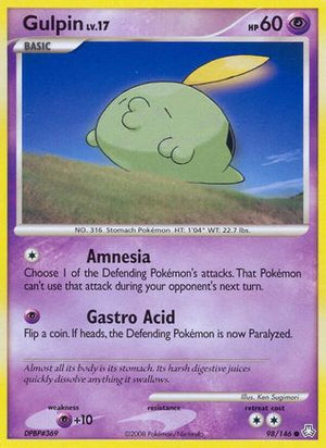 Gulpin 098  Legends Awakened - Common