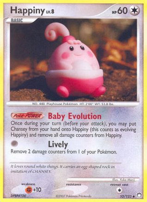 Happiny 052/123  - Reverse Holofoil Mysterious Treasures - Uncommon
