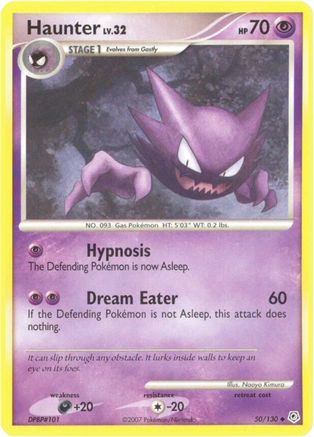 Haunter 050/130  - Reverse Holofoil Diamond and Pearl - Uncommon