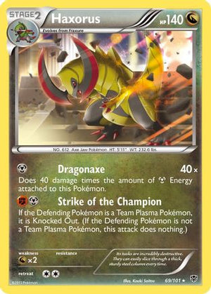 Haxorus 069/101  - Holofoil Plasma Blast - Holo Rare