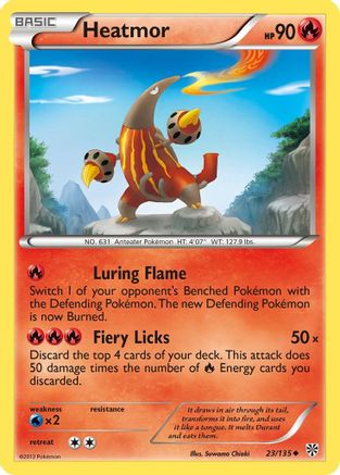 Heatmor 023/135  - Reverse Holofoil Plasma Storm - Uncommon