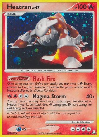 Heatran (6) (6) 006  - Holofoil Legends Awakened - Holo Rare