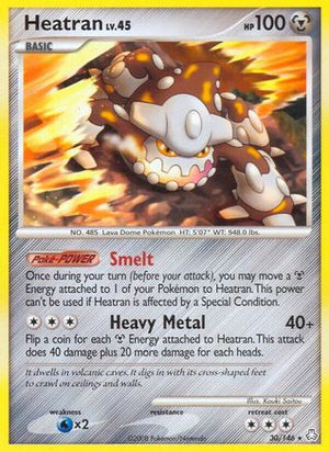 Heatran (30) (30) 030  - Reverse Holofoil Legends Awakened - Rare