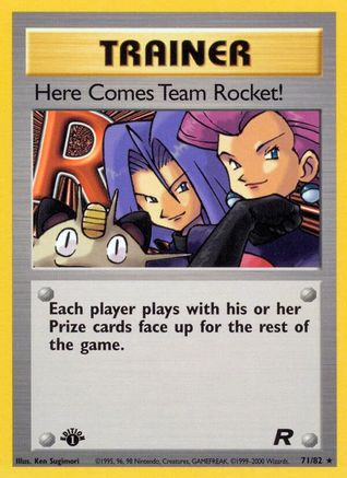 Here Comes Team Rocket! 71/82  - 1st Edition Team Rocket - Rare