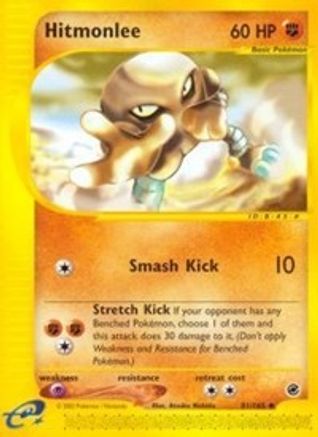 Hitmonlee 081  - Reverse Holofoil Expedition - Uncommon