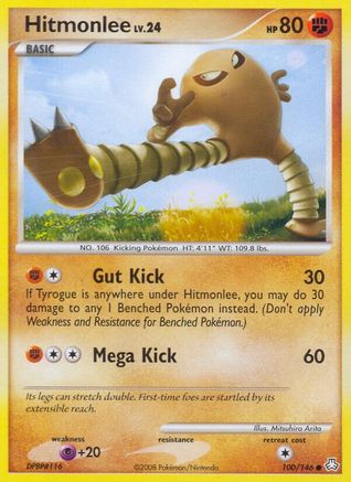 Hitmonlee 100  - Reverse Holofoil Legends Awakened - Common