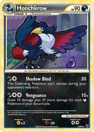 Honchkrow (16) (16) 016/90  Undaunted - Rare