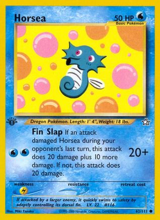 Horsea 062/111  - 1st Edition Neo Genesis - Common